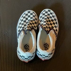 Barely worn, checkered vans